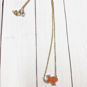 Texas peach necklace
